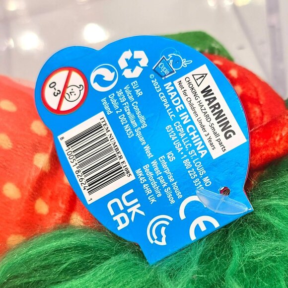 Pop Art Berrylicious Unicorn Plush Toy 6" Stuffed Animal Red Green NWT jj3725 - Picture 8 of 8